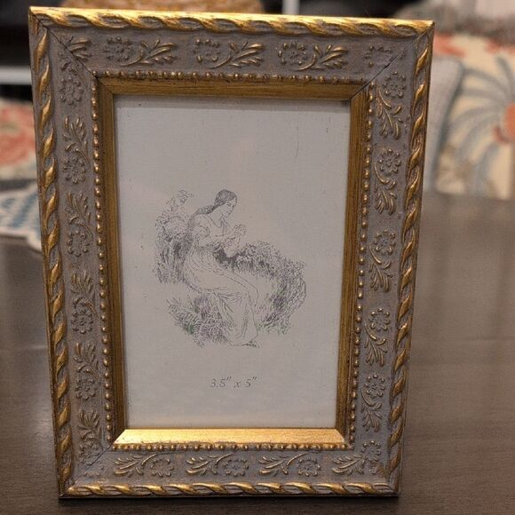 Gold and Silver Ornate Picture Frame with Intricate Accents by Melannco - Picture 1 of 10